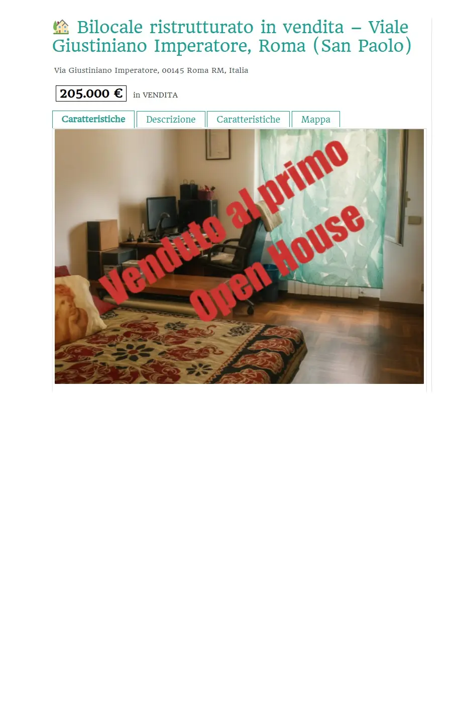 Vendere casa a San Paolo Roma in 7 giorni – Open House Savelli Immobiliare